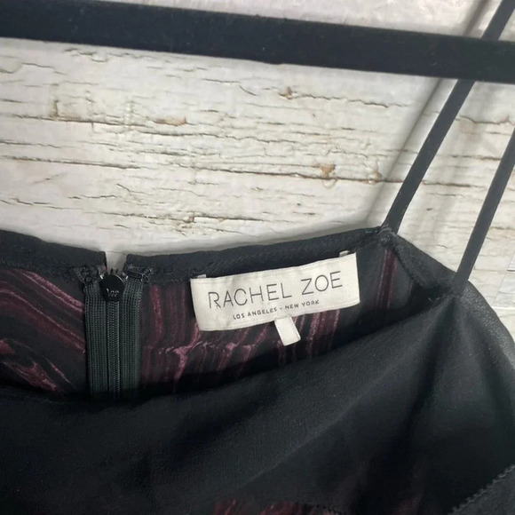 Rachel Zoe black red Maxi long sleeve cold shoulder dress size small - Picture 7 of 14